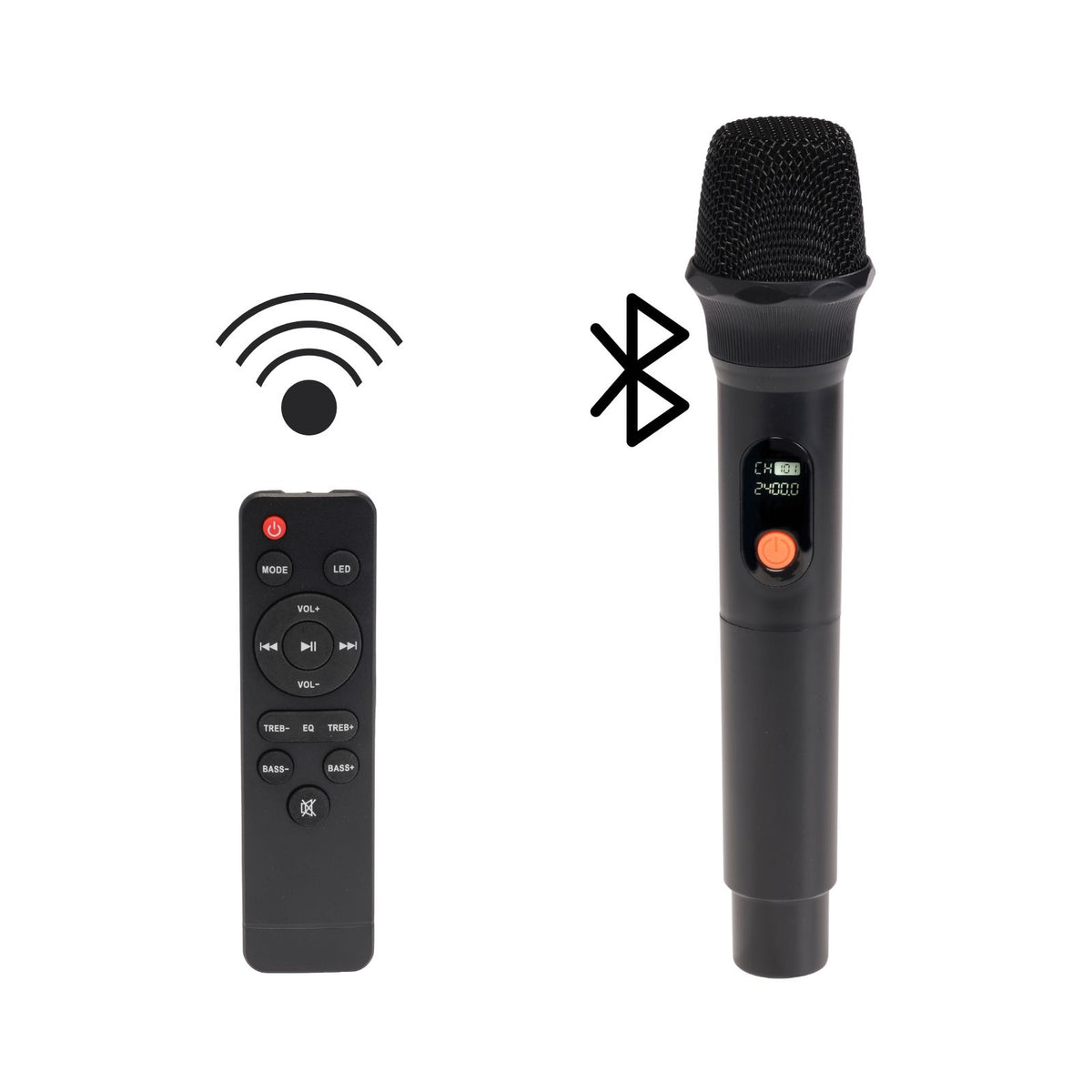 Denver BPS event and party speaker with microphone, battery, TWS, and LED – BPS-170, BPS-370, BPS-470 - from 400 W to 2000 W