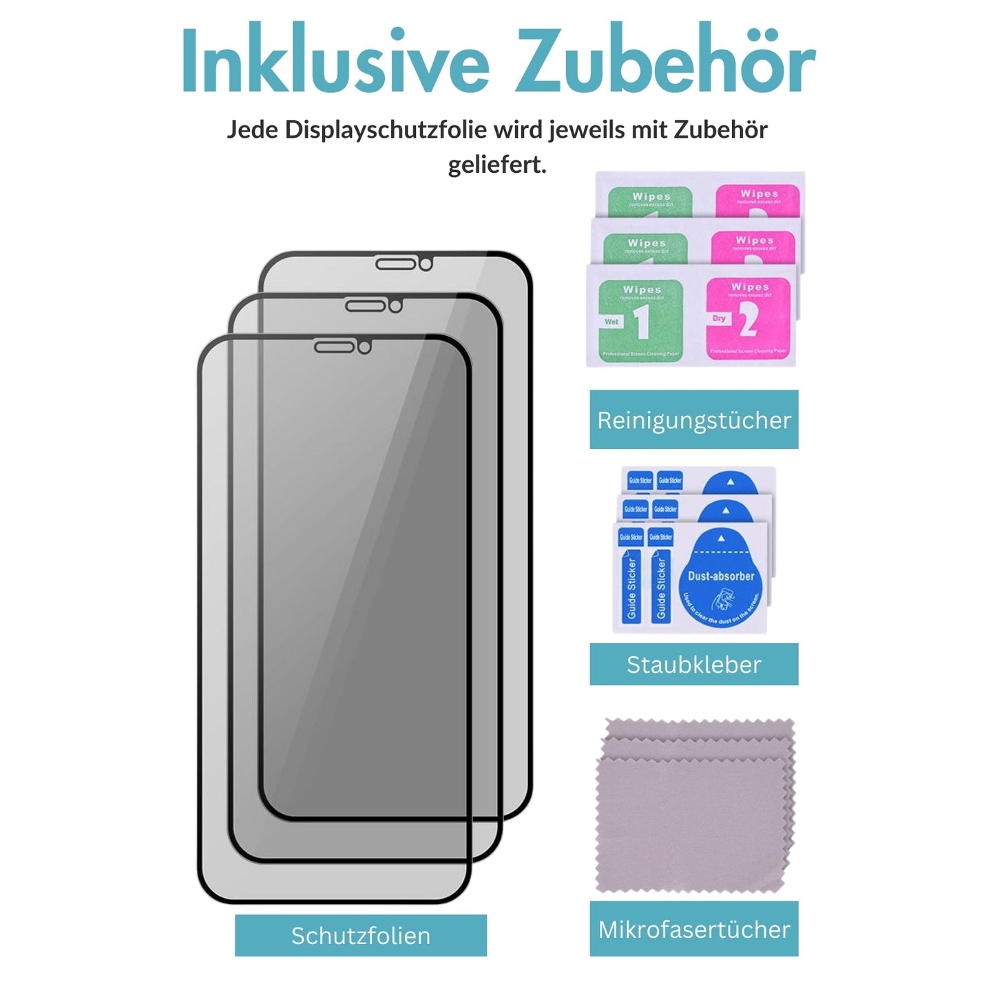 monkeytec 3 stuck displayschutzfolie matt blendschutz anti fingerprint apple iphone harte h9 – Ansicht 14 – Produktbild von Soundmaxx Online