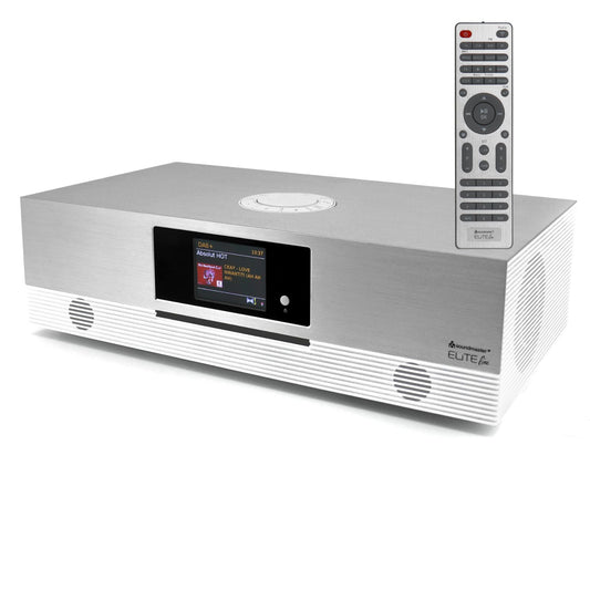Soundmaster EliteLine ICD2080WE Internetradio Kompaktanlage CD-Player WLAN Bluetooth DAB+ UKW-Radio Spotify-Connect Undok App-Steuerung – Frontansicht – Produktbild von Soundmaxx Online