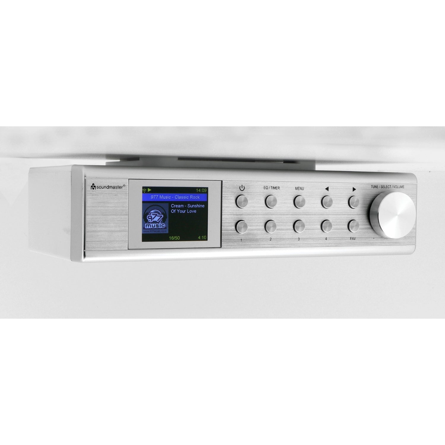 Soundmaster IR1500SI Küchenradio Internetradio Unterbauradio Netzwerkplayer WLAN DAB+ UPNP Bluetooth – Frontansicht – Produktbild von Soundmaxx Online