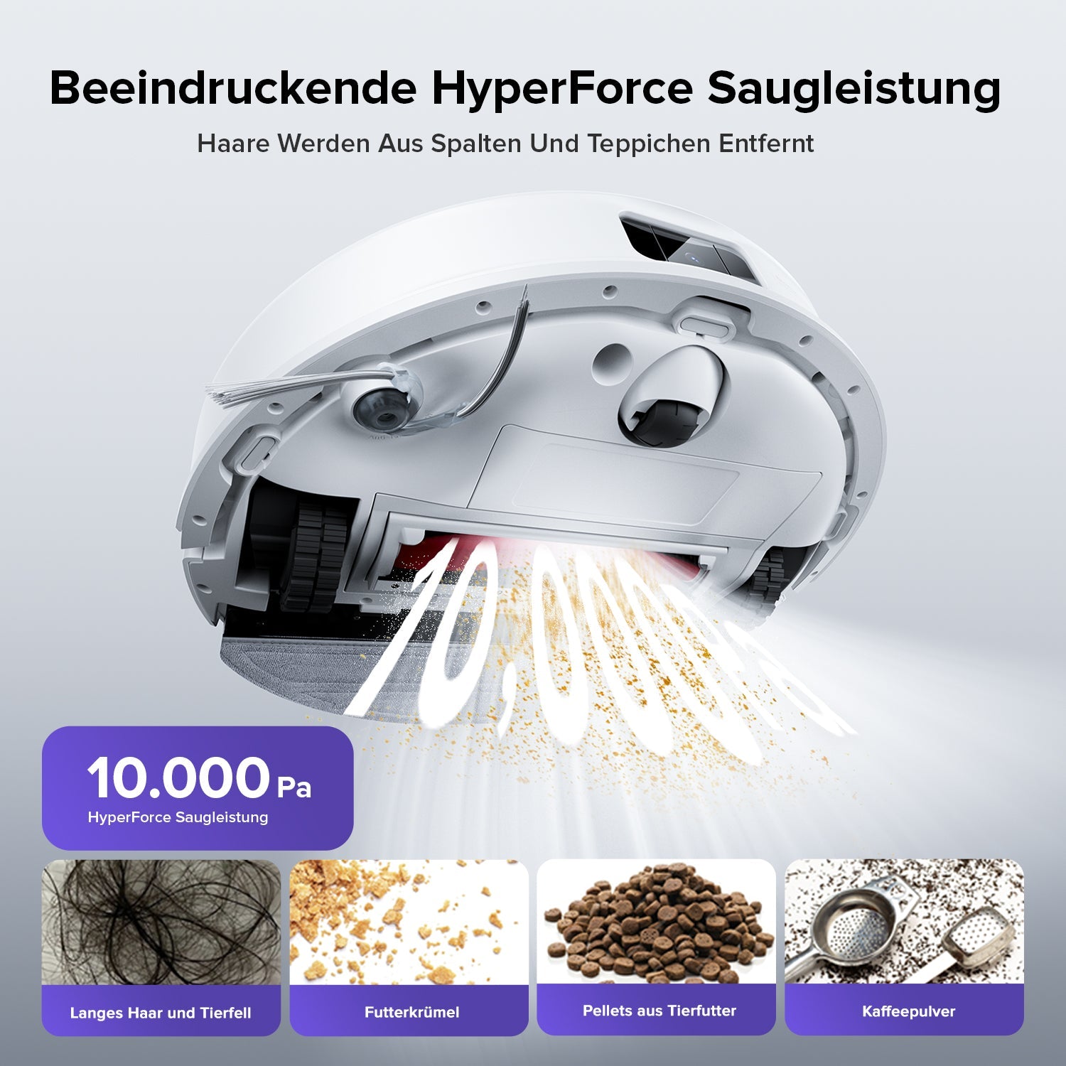 Roborock Q10 S5 Set Saug- und Wischroboter mit zusätzlichem Wischtuch*2 Stk.