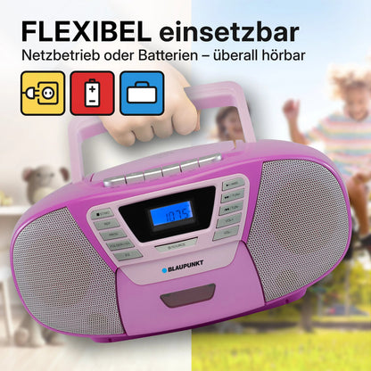 Blaupunkt BOOMBOX MIT CD PLAYER FÜR KINDER | B 120 Violett