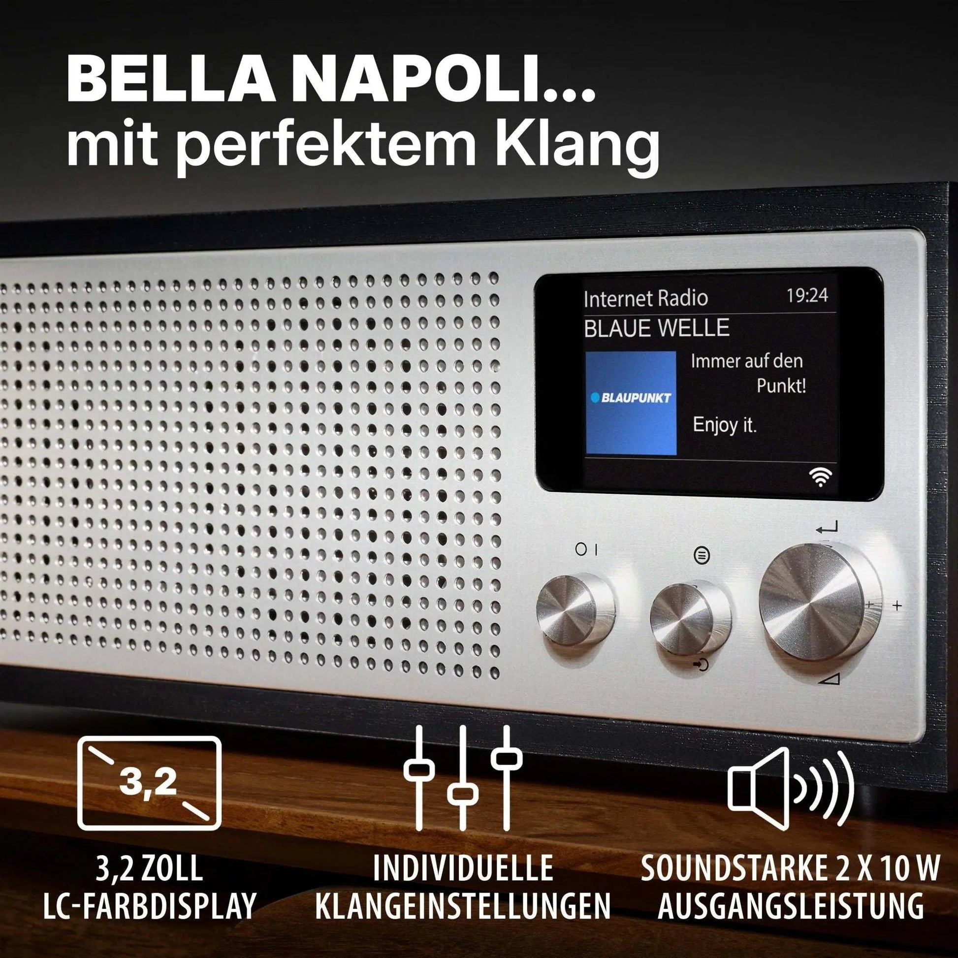 Blaupunkt Internetradio mit DAB+ | NAPOLI - Schwarz - Radio