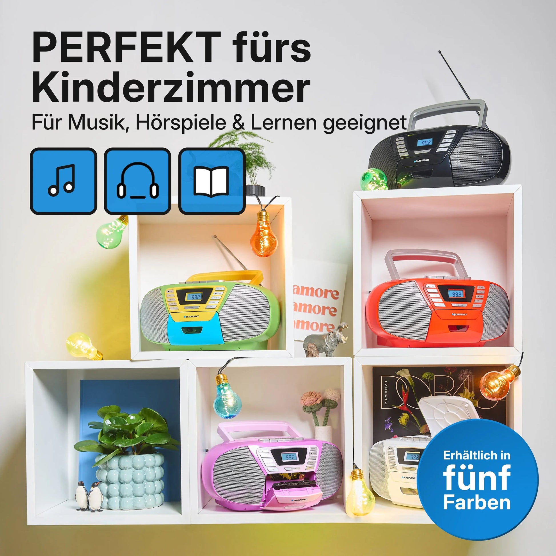 Blaupunkt BOOMBOX MIT CD PLAYER FÜR KINDER | B 120 Black