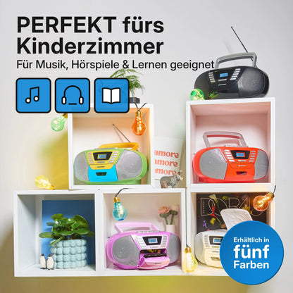 Blaupunkt BOOMBOX MIT CD PLAYER FÜR KINDER | B 120 Black