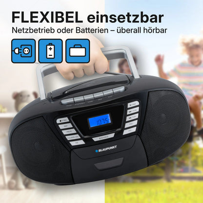 Blaupunkt BOOMBOX MIT CD PLAYER FÜR KINDER | B 120 Black
