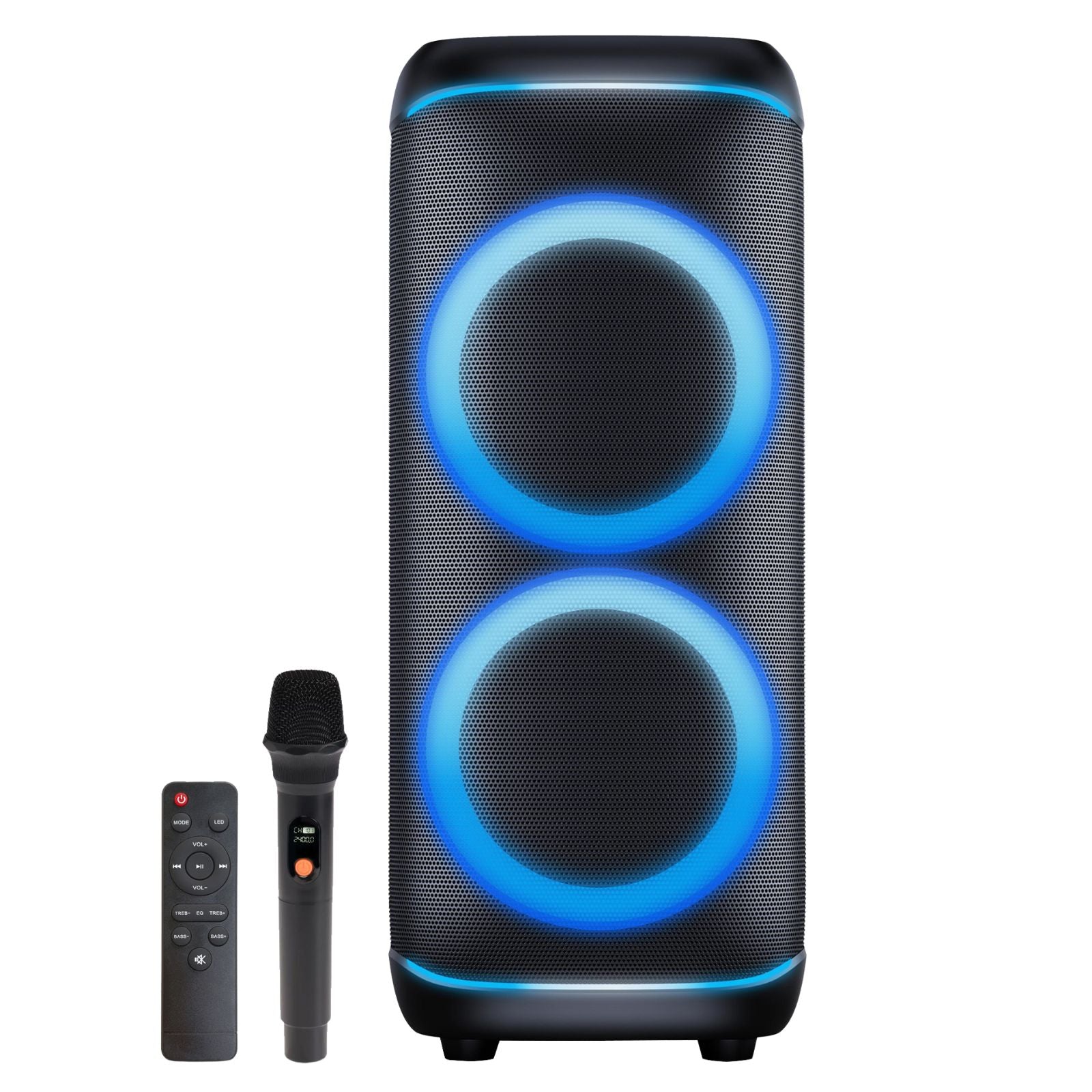 Denver BPS Event- und Partylautsprecher mit Mikrofon Akku