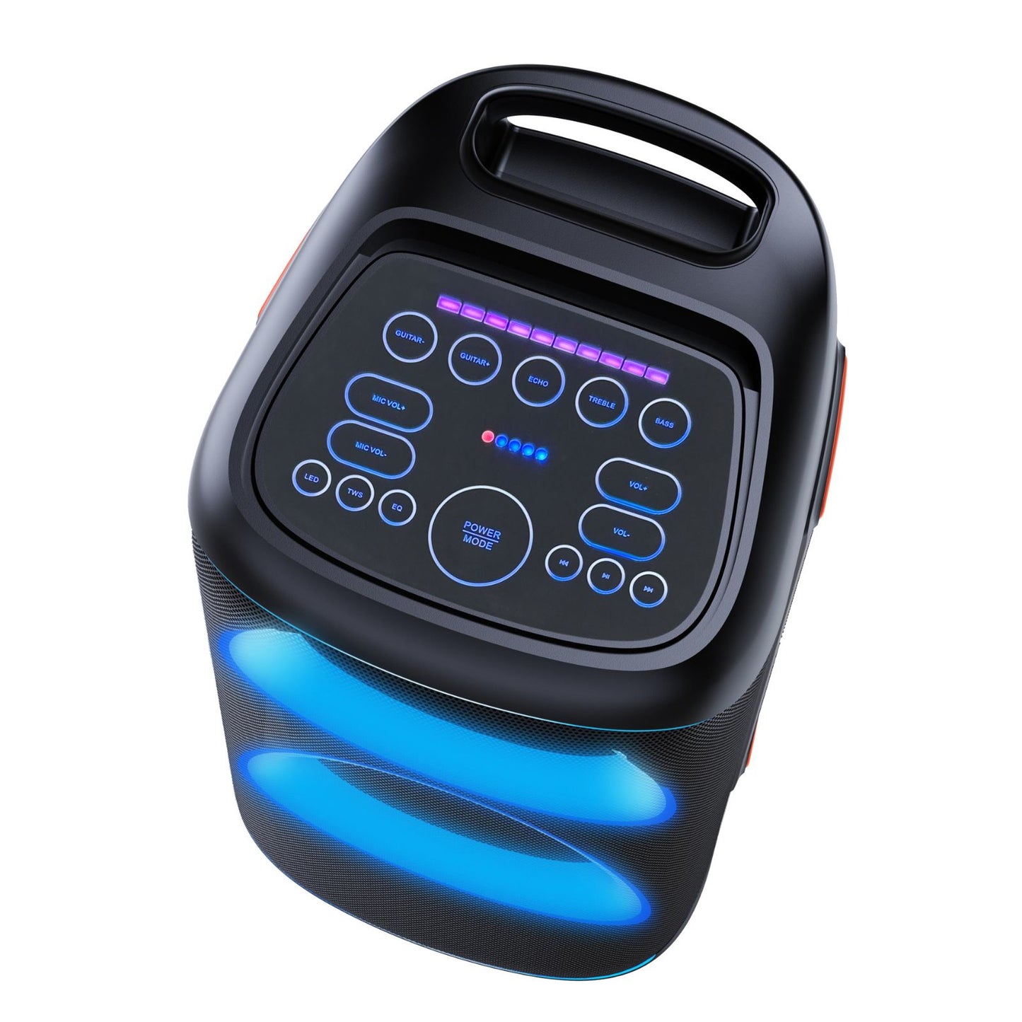 Denver BPS Event- und Partylautsprecher mit Mikrofon Akku