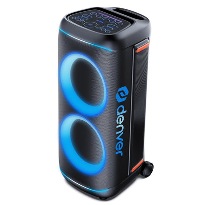 Denver BPS Event- und Partylautsprecher mit Mikrofon, Akku, TWS und LED – BPS-170, BPS-370, BPS-470 - von 400 W bis 2000W