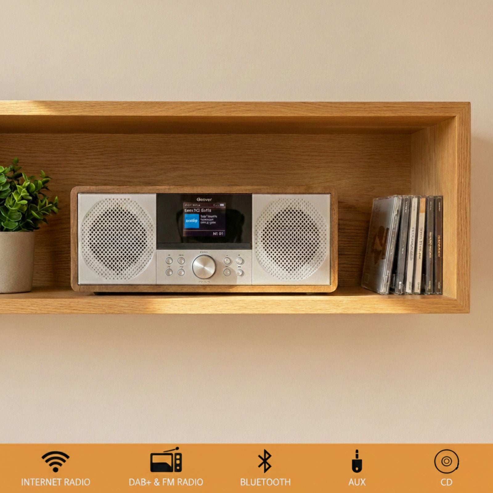 DENVER MIR-270 DW – Elegantes Internetradio Musiksystem