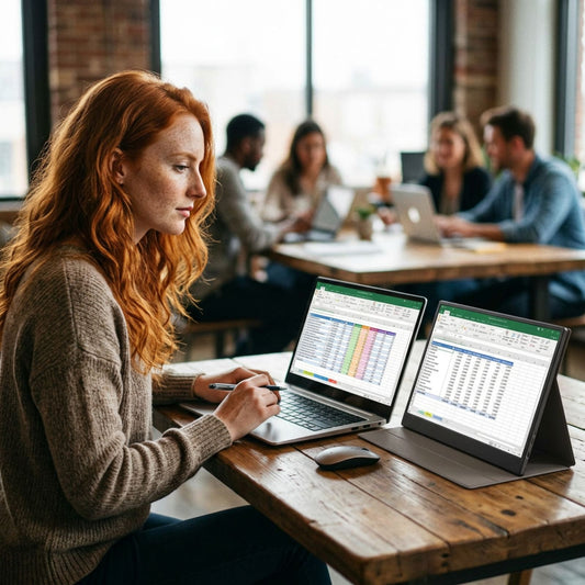 DENVER PMO-15604 portable 15.6-inch Full HD monitor, cover/stand, speakers
