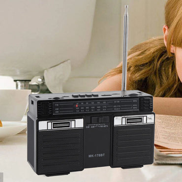 Retro-Design Radio mit Bluetooth & integriertem Akku –