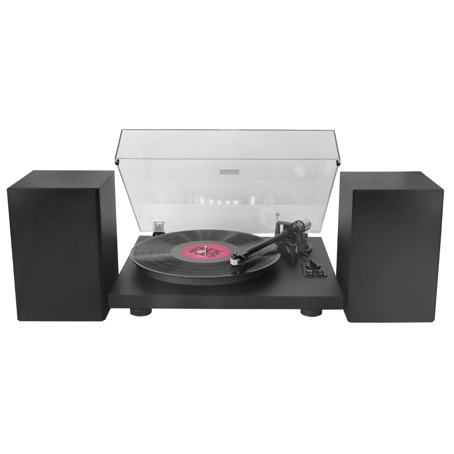 Soundmaster EliteLine PL711SW turntable complete system – with Audio-Technica cartridge, integrated amplifier, speakers, USB recording, Bluetooth, and PHONO/LINE-OUT