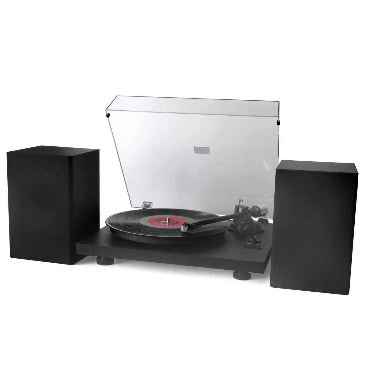 Soundmaster EliteLine PL711SW turntable complete system – with Audio-Technica cartridge, integrated amplifier, speakers, USB recording, Bluetooth, and PHONO/LINE-OUT