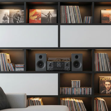 Soundmaster MCD1950SW Stereoanlage mit Plattenspieler DAB+