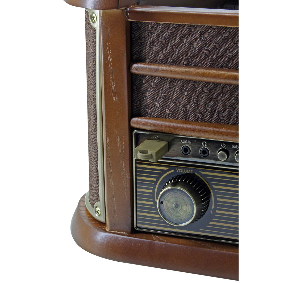 Soundmaster NR565DAB 7-in-1 nostalgia stereo system record player DAB+ CD-MP3 USB cassette BT digitization equalizer