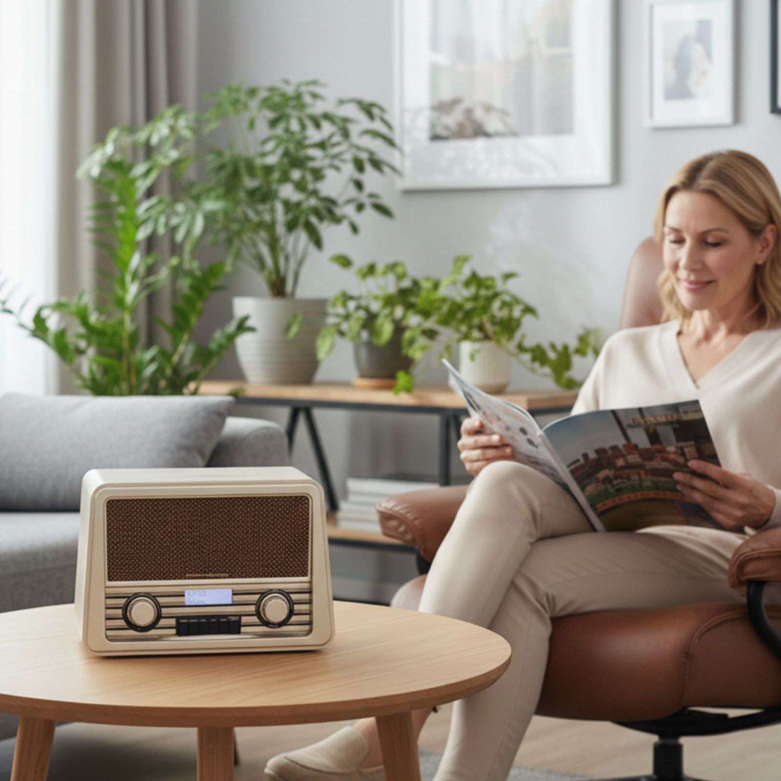 Soundmaster NR920HBR Nostalgie Radio DAB+ UKW-RDS Auto-Scan