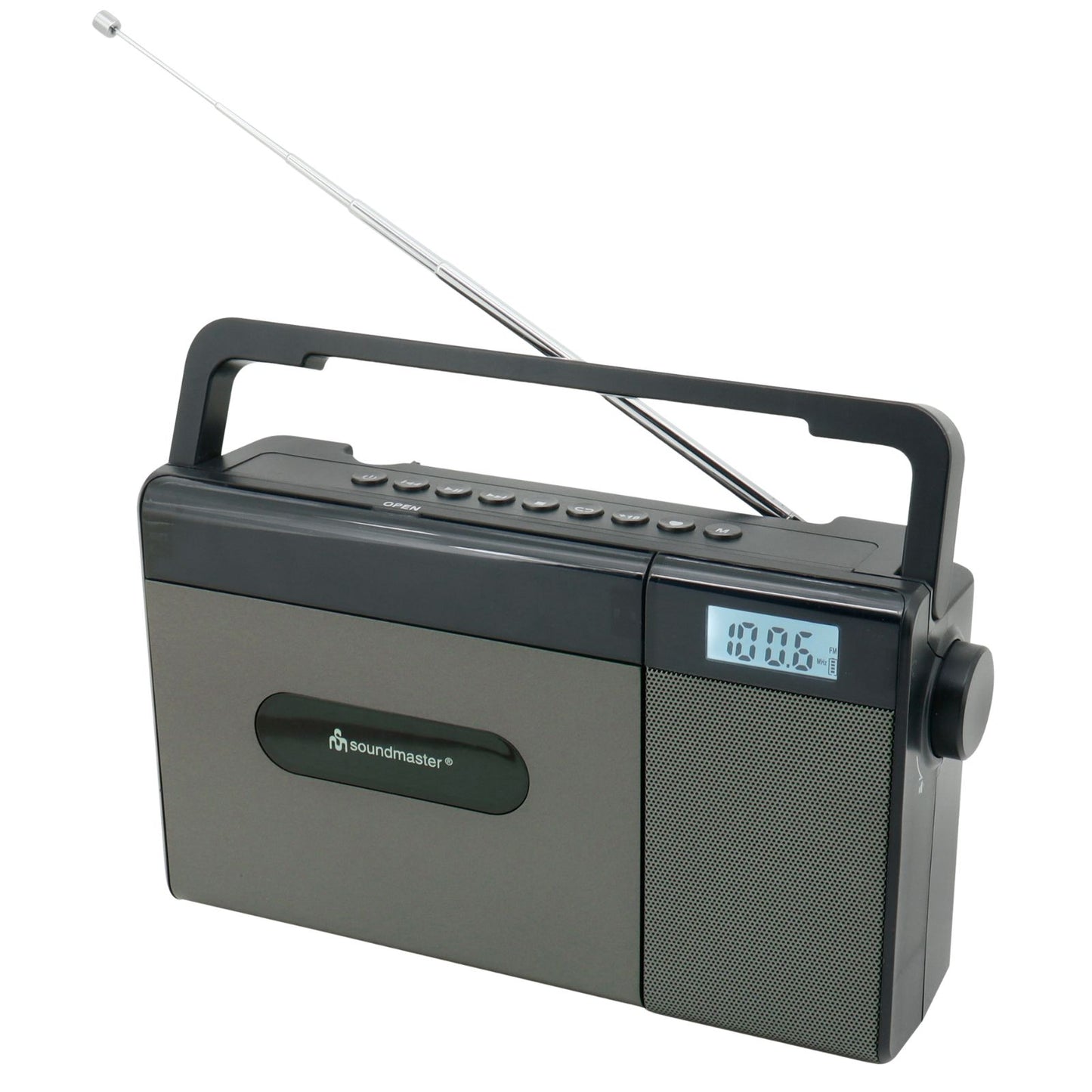 Soundmaster RCD1170SW – kompaktes UKW-CD-Radio mit Akku, Bluetooth, USB & großer LCD-Anzeige
