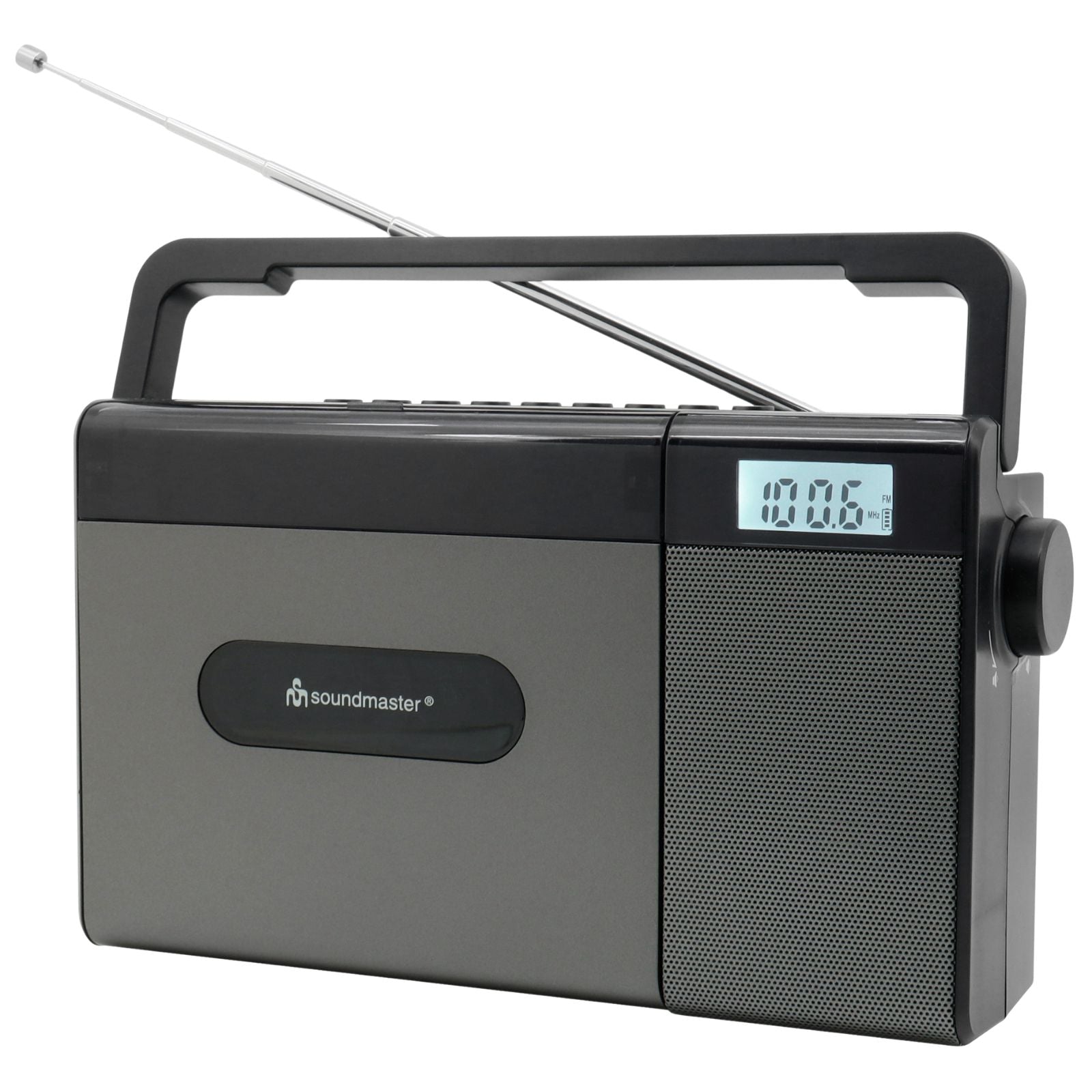 Soundmaster RCD1170SW – kompaktes UKW-CD-Radio mit Akku, Bluetooth, USB & großer LCD-Anzeige