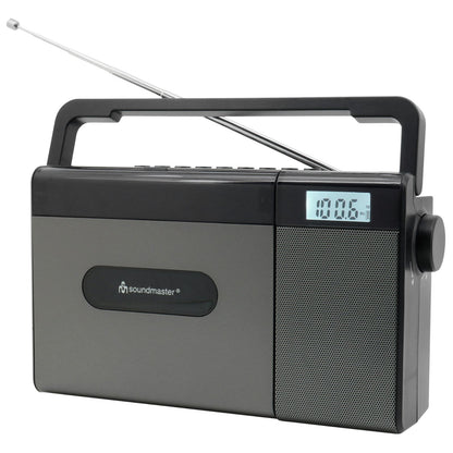 Soundmaster RCD1170SW – kompaktes UKW-CD-Radio mit Akku, Bluetooth, USB & großer LCD-Anzeige