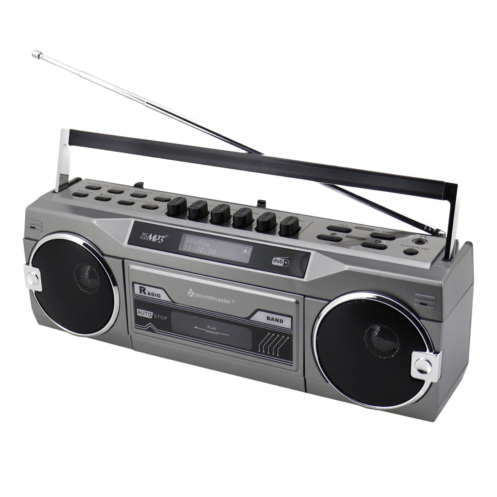 Soundmaster SRR80 Retro Stereo Radiokassettenrekorder