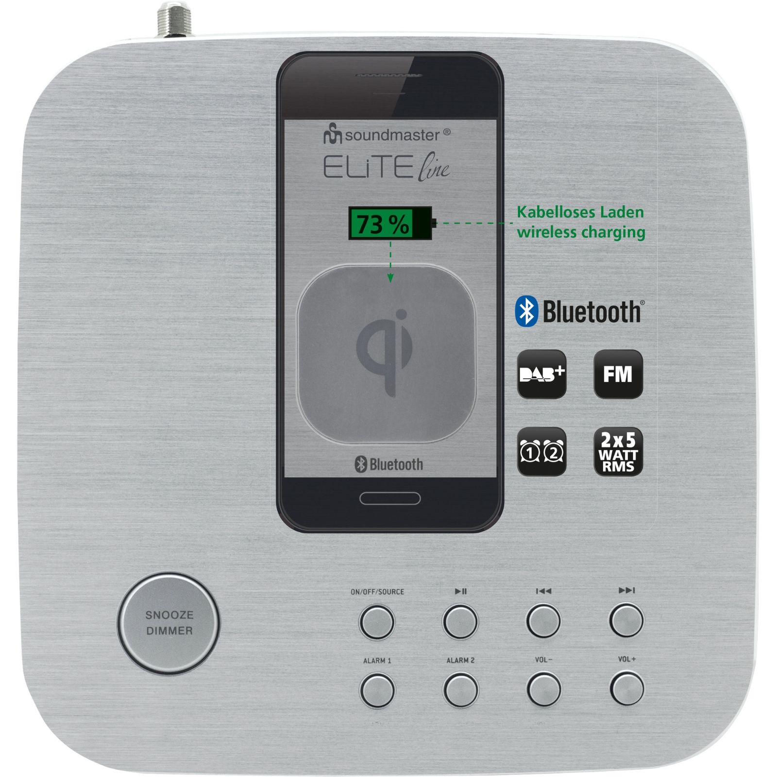 Soundmaster EliteLine UR411SI Radiowecker Uhrenradio