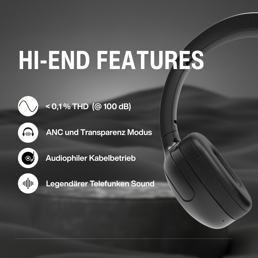 TELEFUNKEN ARCO EVO - Active Noise Cancelling Bluetooth