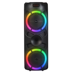 DENVER BPS-459 – Karaoke Bluetooth Party Speaker with Battery, LED Light Effects and Wireless Microphone, 400W (40 RMS)