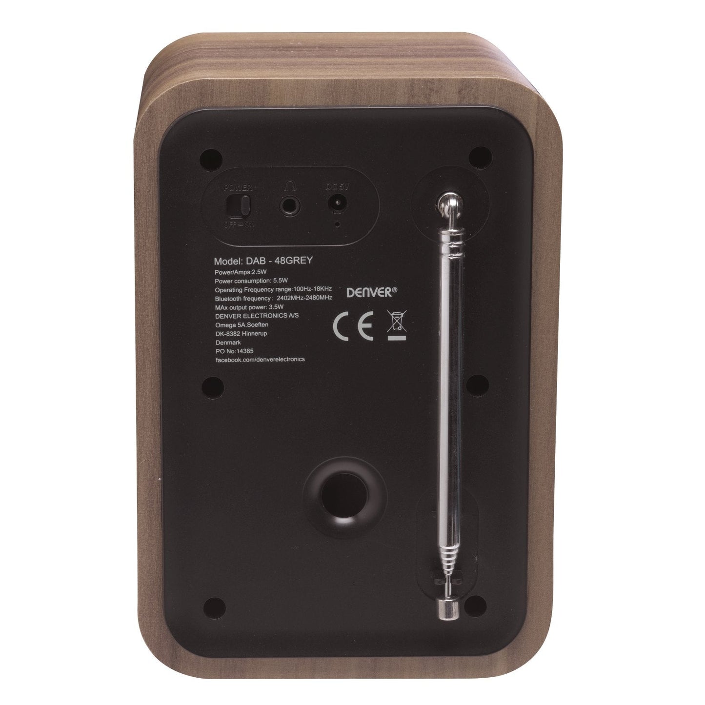 denver dab 48grey digitalradio mit dab fm bluetooth fernbedienung – Ansicht 7 – Produktbild von Soundmaxx Online