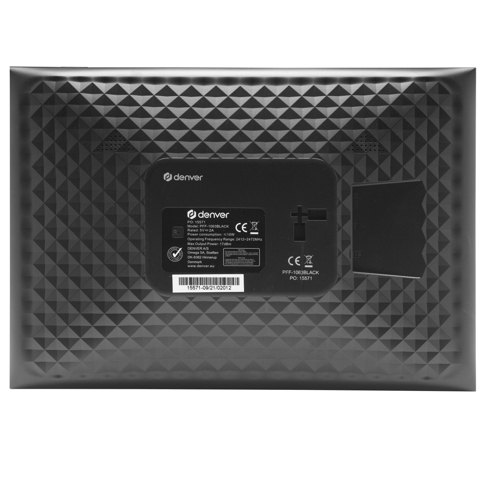 Denver PFF-1063BMK2 Full-HD digitaler Wi-Fi-Bilderrahmen