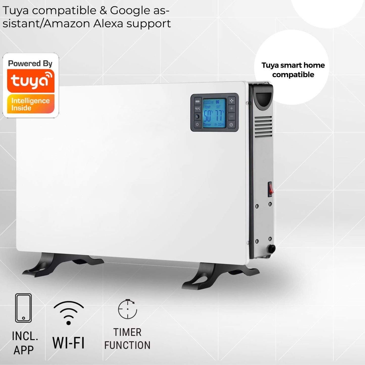 Denver SCH-2105 – Smarter Wi-Fi Konvektorheizer mit TUYA
