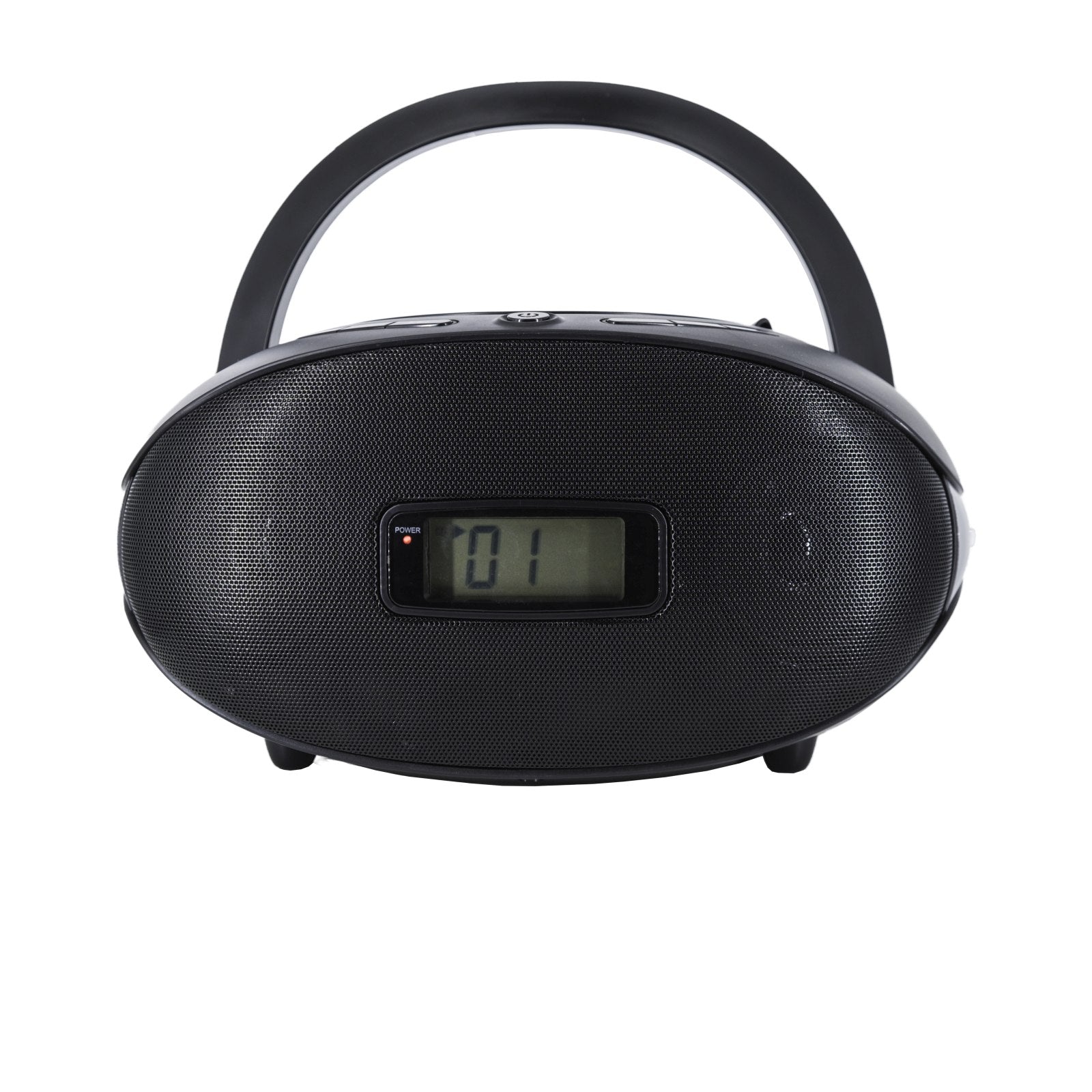 denver tc 29 tragbarer cd player mit fm radio aux eingang – Detailaufnahme – Produktbild von Soundmaxx Online
