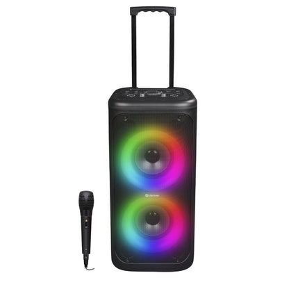 denver tsp 353 bluetooth partylautsprecher 400w mit mega led lichtshow akku karaoke mikrofon – Ansicht 7 – Produktbild von Soundmaxx Online