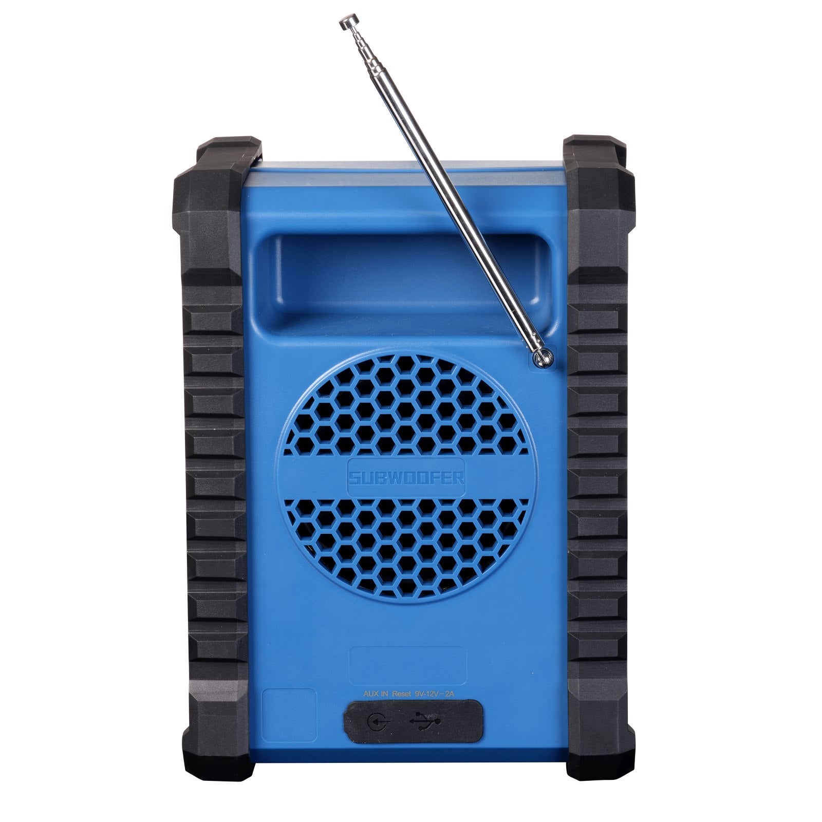 denver wrd 60 robustes baustellenradio mit dab bluetooth akku – Seitenansicht – Produktbild von Soundmaxx Online