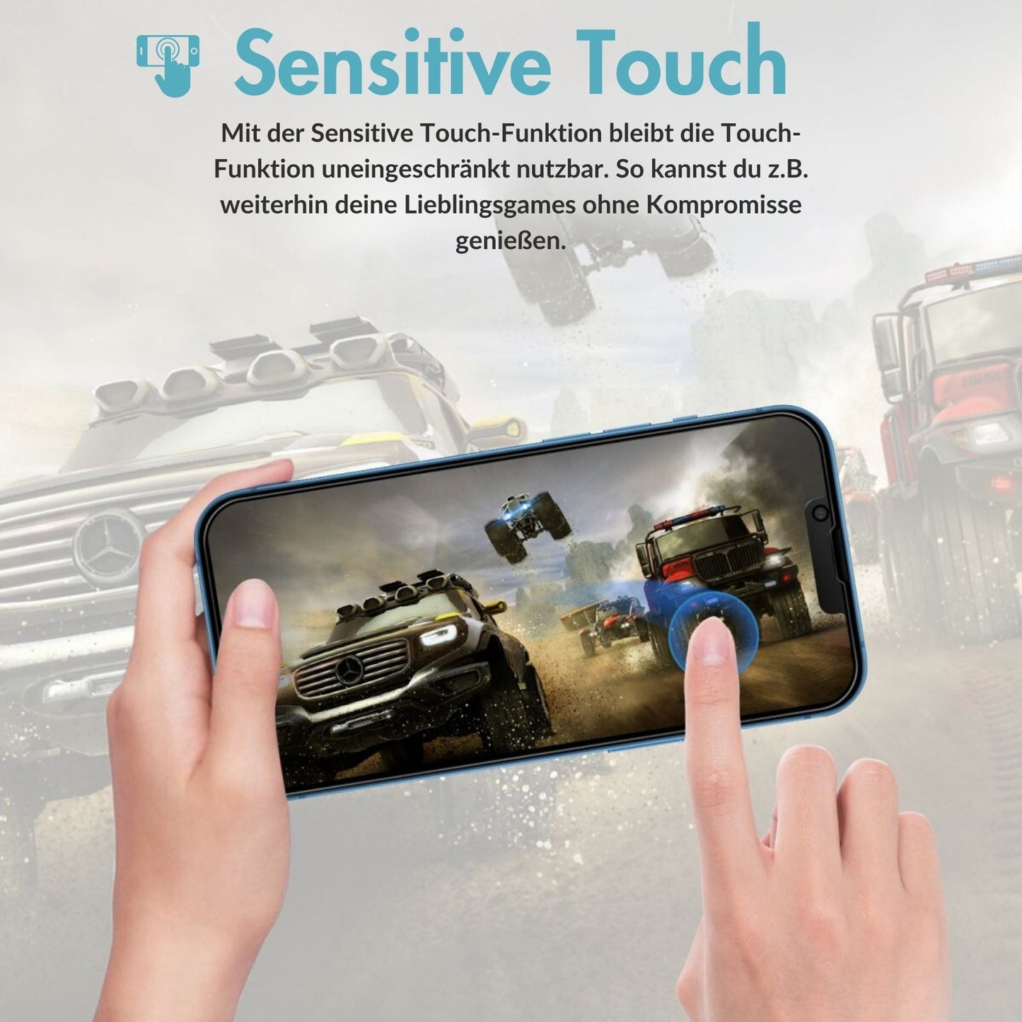 monkeytec 3 stuck displayschutzfolie matt blendschutz anti fingerprint apple iphone harte h9 – Ansicht 10 – Produktbild von Soundmaxx Online