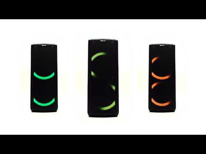 DENVER BPS-352 – Karaoke Bluetooth party speaker with LED light effects and microphone, 300W (30W RMS)