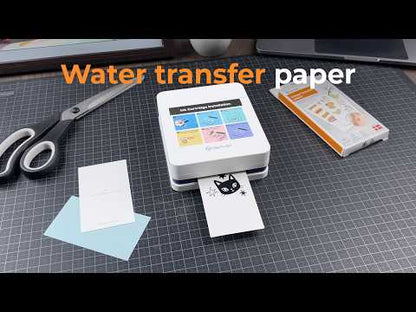 DENVER MCP-6010 mobile color printer with Bluetooth, app control, battery, and versatile print media