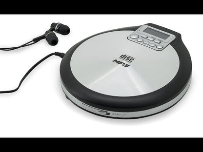 Soundmaster CD9220 portable CD player in Discman style with audiobook  & resume function, anti-shock &amp; X-Bass