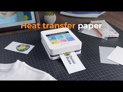 DENVER MCP-6010 mobile color printer with Bluetooth, app control, battery, and versatile print media
