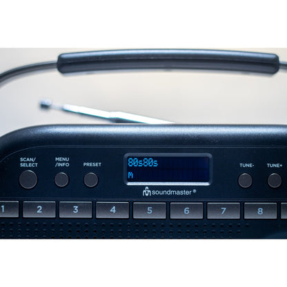 Soundmaster DAB280SW tragbares Digitalradio DAB+ UKW-RDS