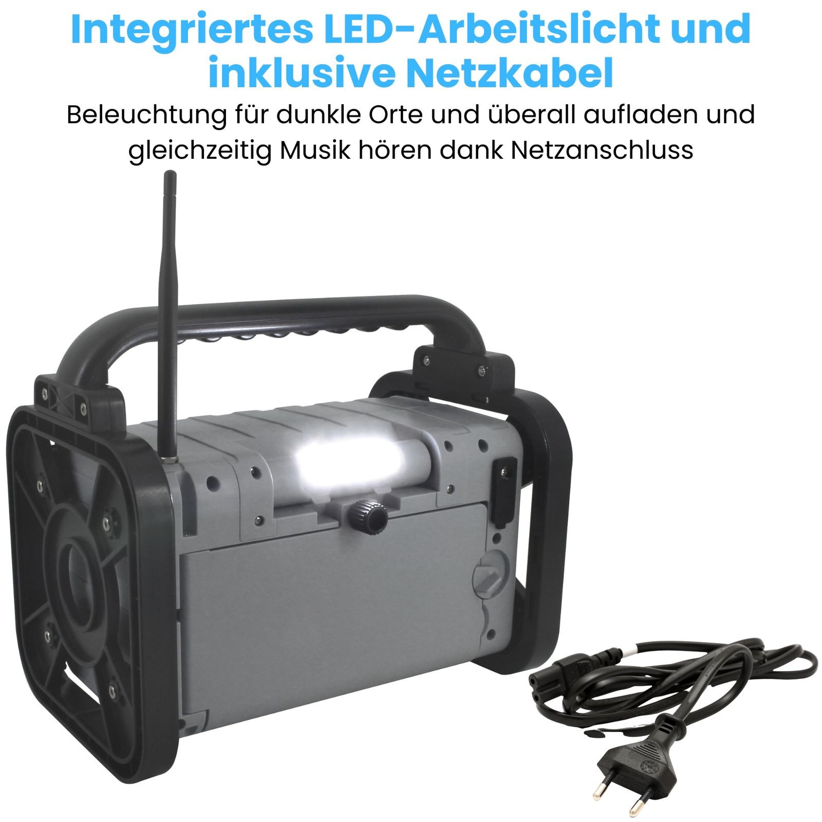 Soundmaster DAB80SG Baustellenradio Gartenradio