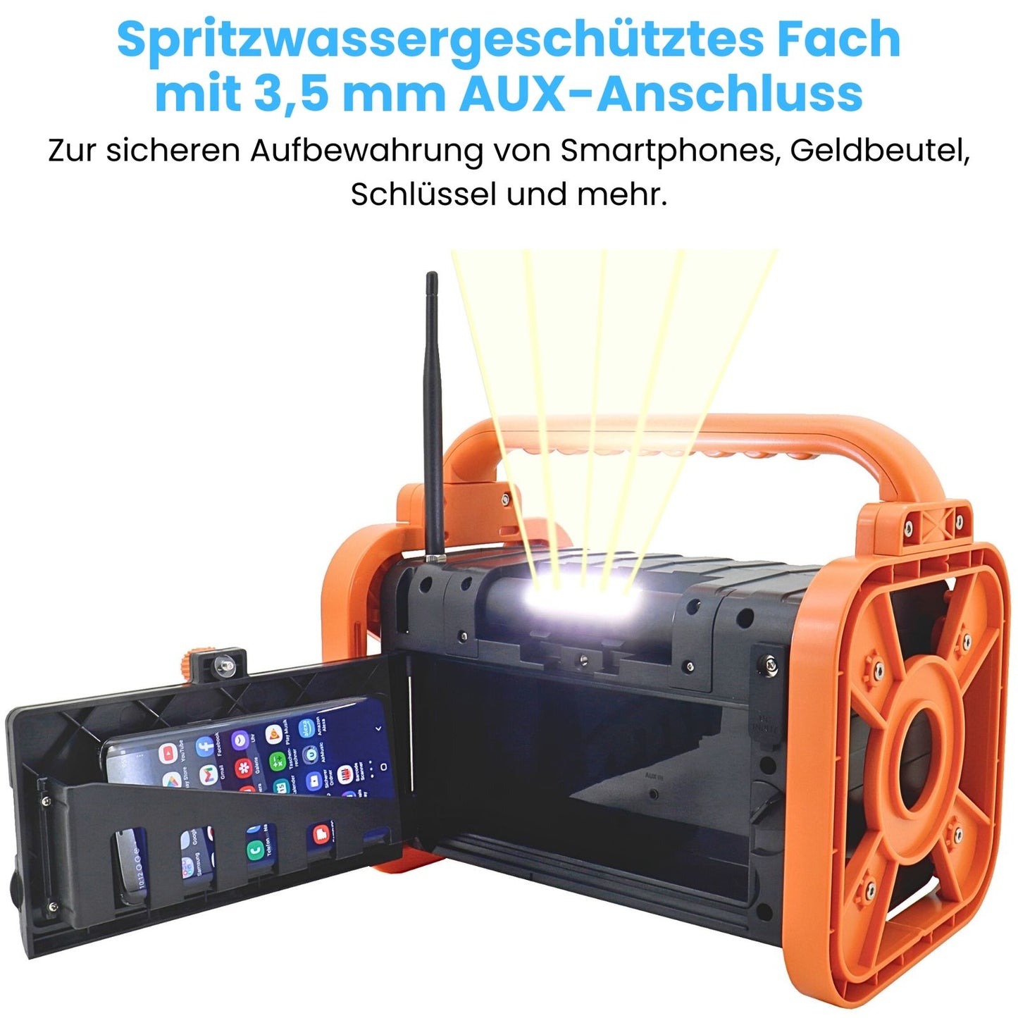 Soundmaster DAB80SG Baustellenradio Gartenradio
