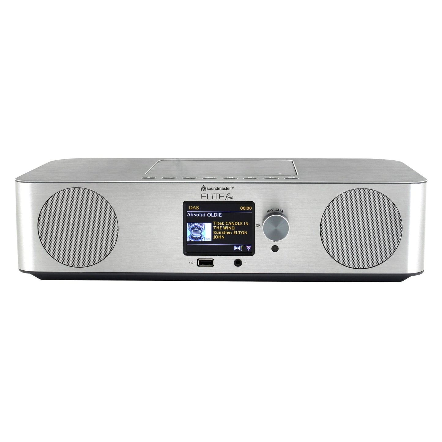 soundmaster eliteline icd2060si musikcenter internetradio dab usb mp3 spotify cd mp3 app steuerung – Detailaufnahme – Produktbild von Soundmaxx Online