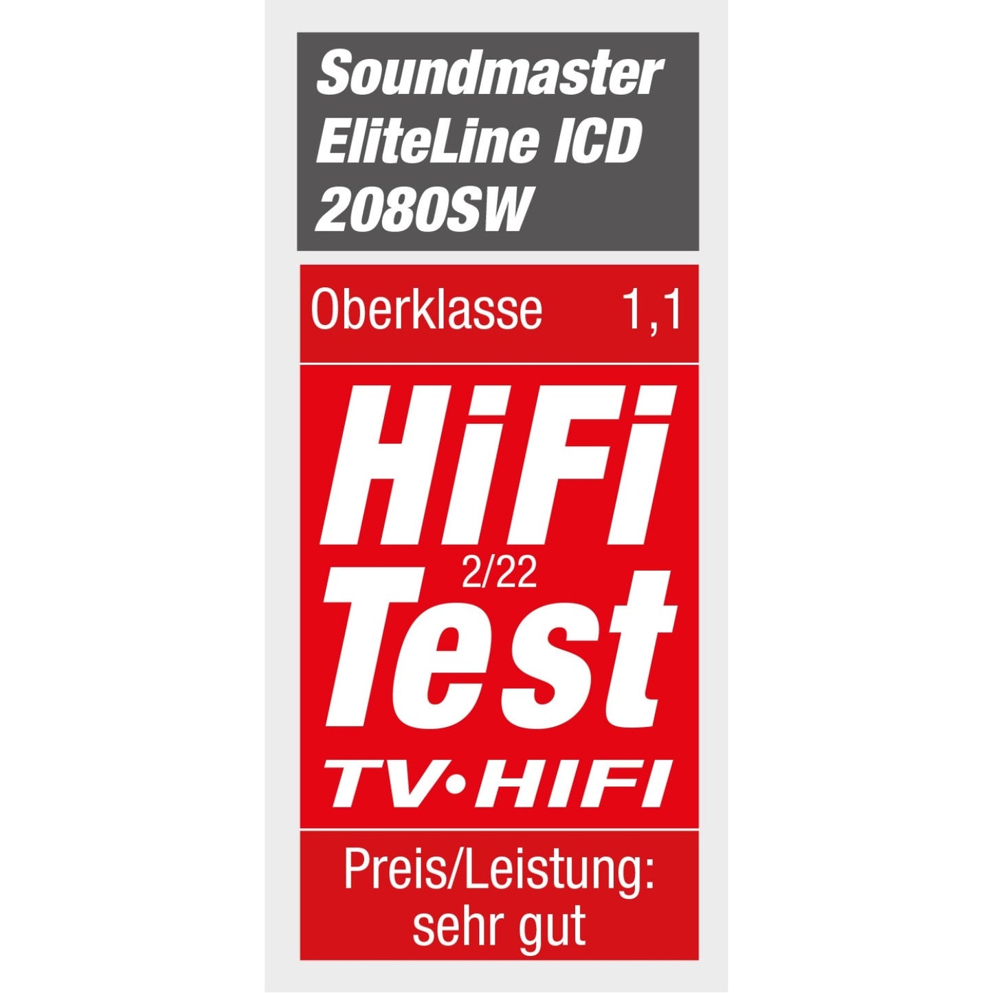soundmaster eliteline icd2080sw stereo musikcenter mit internet dab ukw radio cd spotify connect und app steuerung – Seitenansicht – Produktbild von Soundmaxx Online