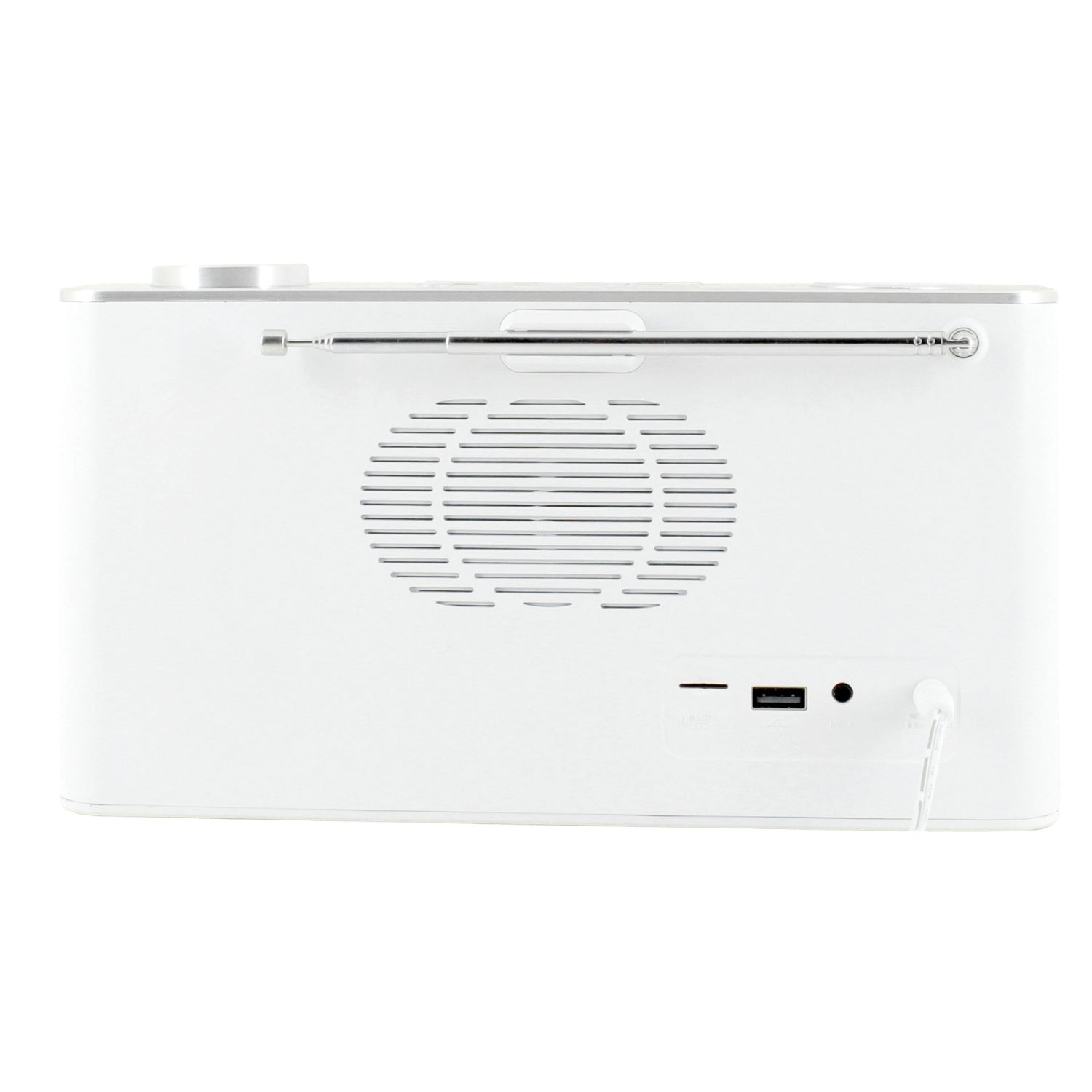 soundmaster dab700we tragbares radio boombox dab ukw mit usb sd bluetooth – Detailaufnahme – Produktbild von Soundmaxx Online