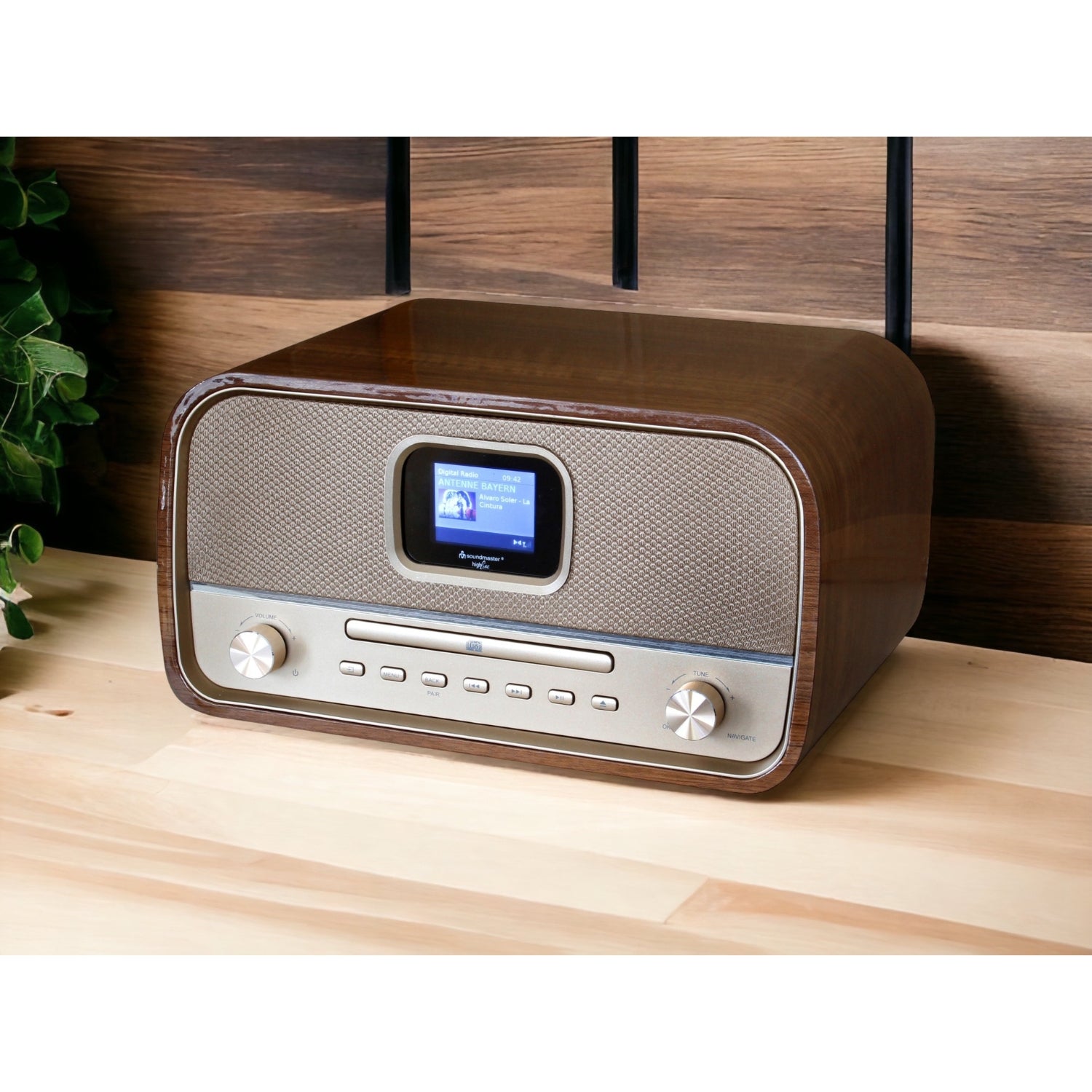 Soundmaster HighLine DAB970BR Retro Kompaktanlage mit DAB+