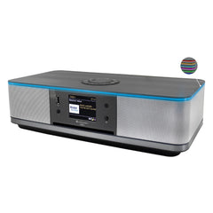 Soundmaster HighLine ICD2023SW Internet radio compact system CD player WLAN LED ambient lighting DAB+ Bluetooth USB APP control color display