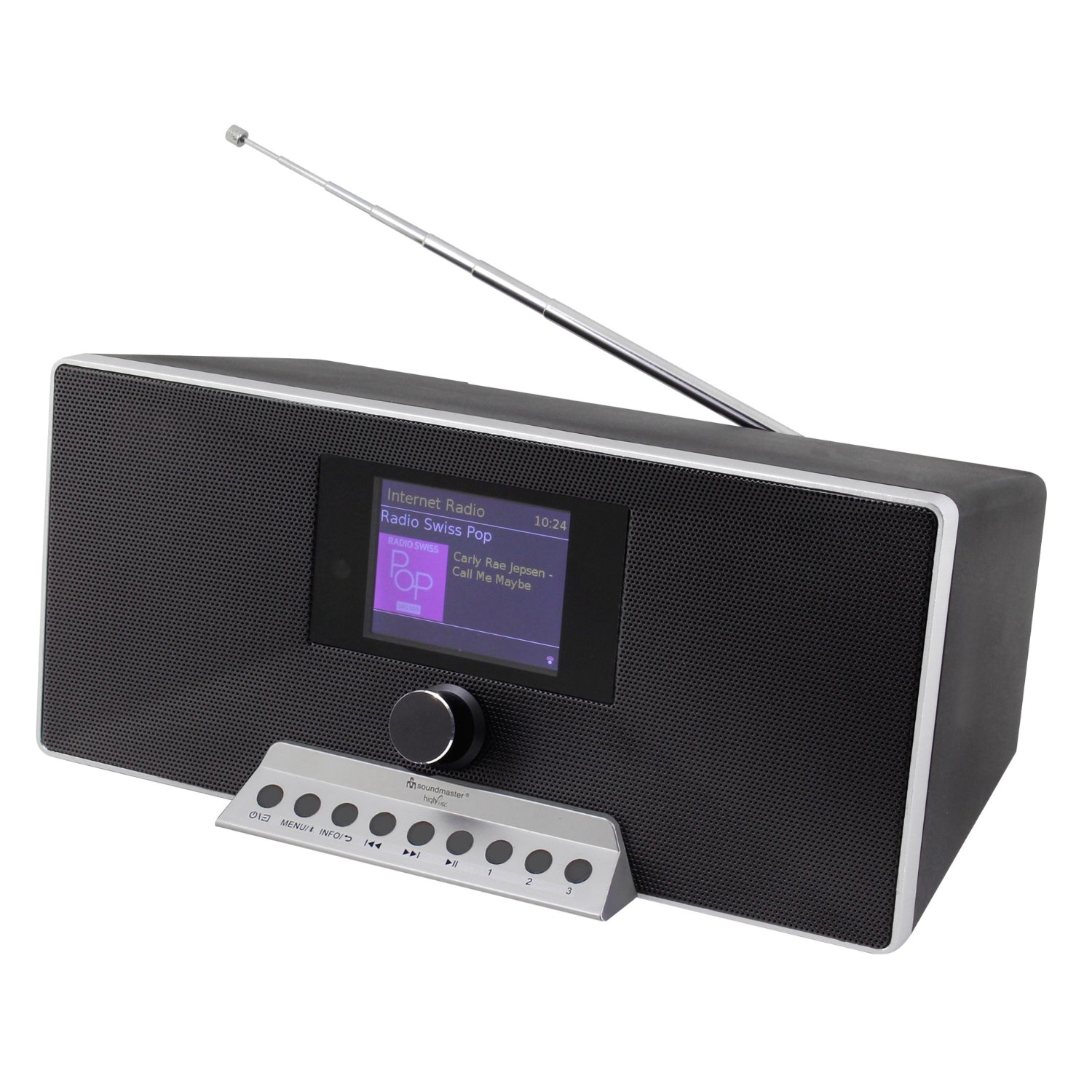 soundmaster ir3500sw internetradio dab bluetooth spotify undok appsteuerung – Detailaufnahme – Produktbild von Soundmaxx Online