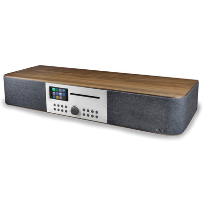Soundmaster ICD2018 EliteLine Musikcenter – Internetradio Stereoanlage mit CD, DAB+, Netzwerk-Streaming, Multiroom und TV-Sound via Digitalanschluss – Frontansicht – Produktbild von Soundmaxx Online