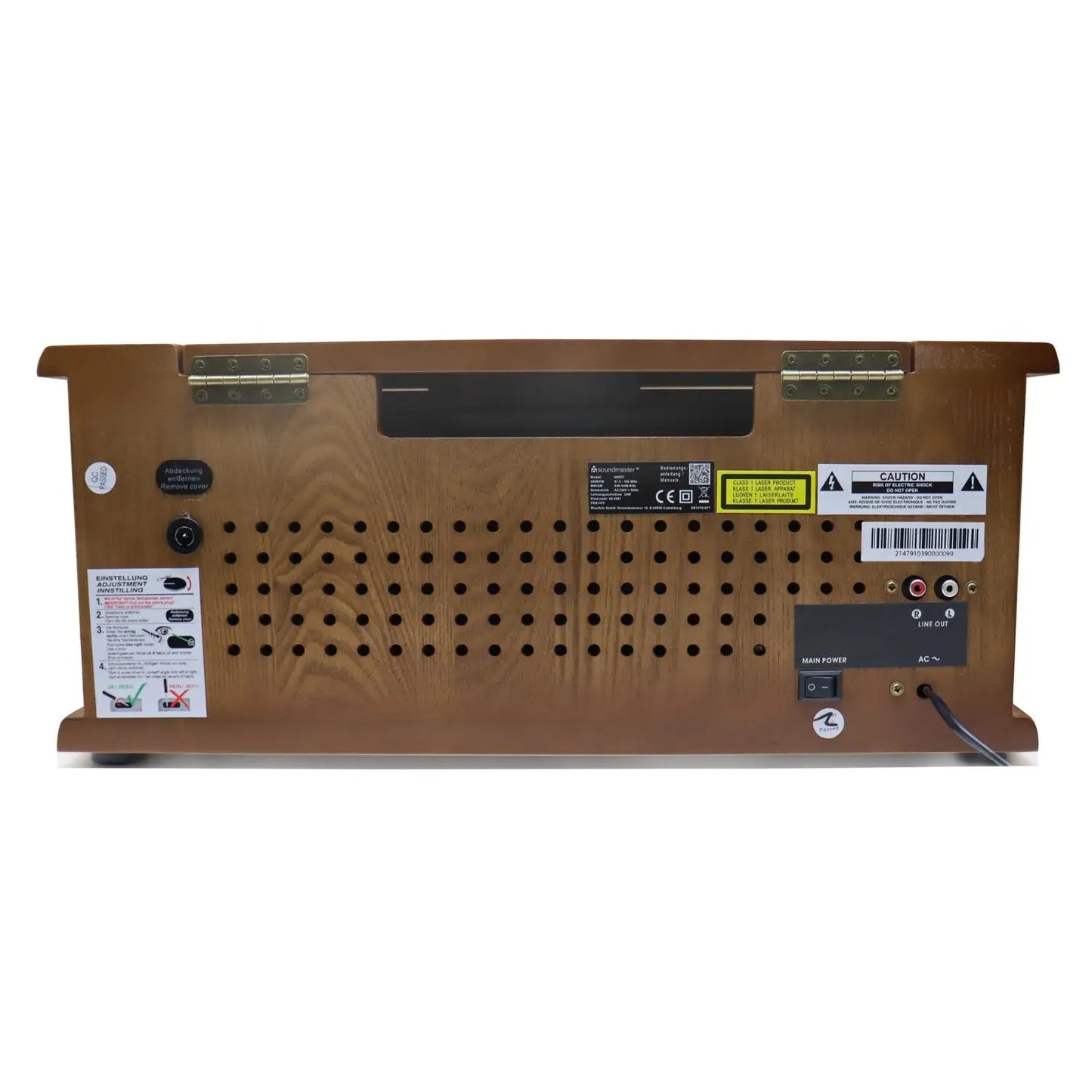 Soundmaster NR566BE 7-in-1 Nostalgie Stereoanlage